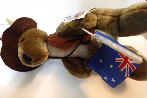 Australia Grab A Jumbuck Plush Kangaroo w/ Baby Joey (tags intact) - Picture 4 of 10