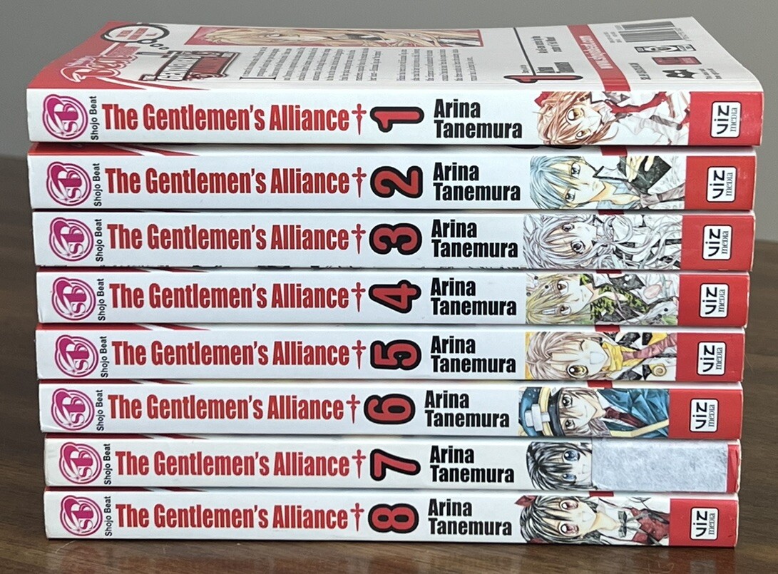 Manga The Gentlemens Alliance Cross Volumes 1-8 English Arina