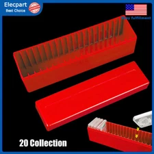 Collection Storage Box Plastic Case for 20 Certified PCGS NGC Slabs Coin Holders