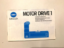 Minolta Motor Drive 1 Owner's Manual