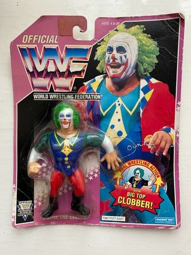 BOXED VINTAGE WWE DOINK THE CLOWN HASBRO WRESTLING...