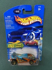 2003 Hot Wheels #155 Track Aces 4/10 SPEED SHARK Teal-Orange w/Gold 5 Sp Wheels