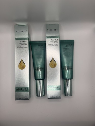 Algenist Genius Liquid Collagen Hand Cream 1.7oz / 50 ml- New & Sealed- Lot Of 2