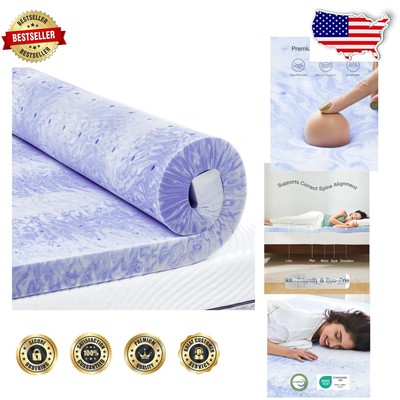 Upgrade Your Sleep: 3 Inch King Size Cooling Gel Memory Foam Mattress Topper