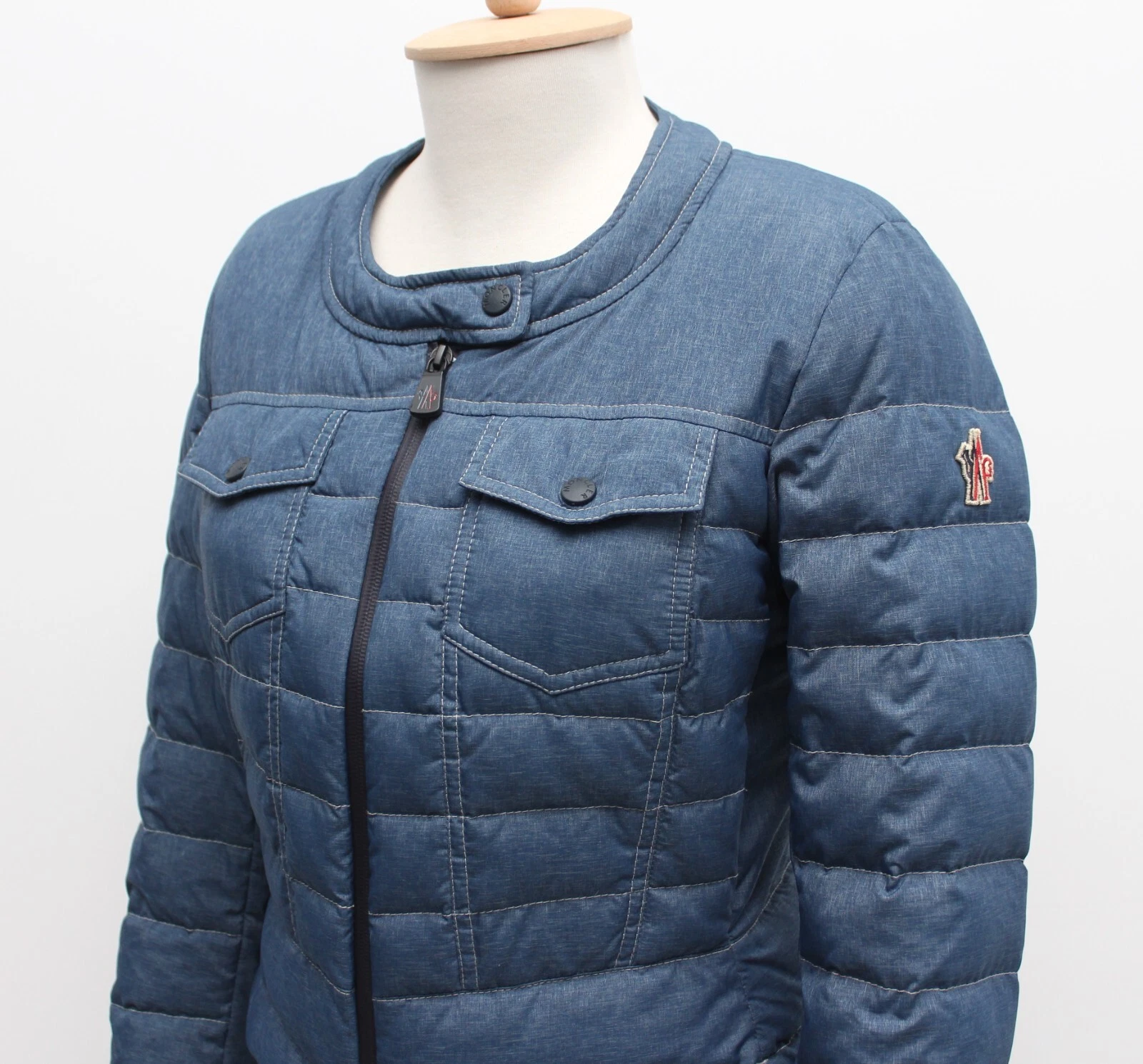 Giubbotto piumino trapuntato donna MONCLER GRENOBLE Bonnieure full zip RARO 2 ~S