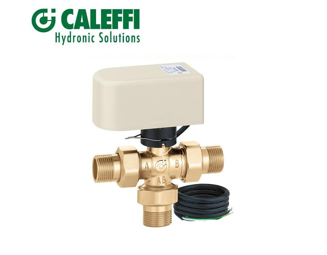 VALVOLA MOTORIZZATA DI ZONA CALEFFI 1/2"  3 VIE 644346 V220 10 SEC DEVIATRICE
