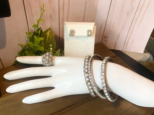 Bling, bling rhinestone special occasion jewelry BUNDLE! Rhinestone sparkly bang