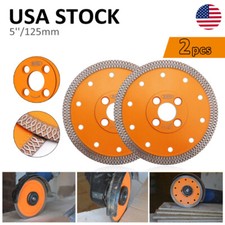 2 pezzi lama diamantata dia125 mm/5'' taglio piastra granito porcellana