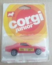 CORGI JUNIORS NO.56 FIRE CHIEF  Original Blister Card Starsky Hutch Gran Torino