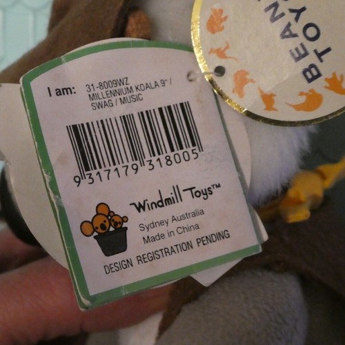 I AM MILLENNIUM KOALA MUSICAL BEAR WINDMILL TOYS AUSTRALIA 2000 - 第 5/7 張圖片