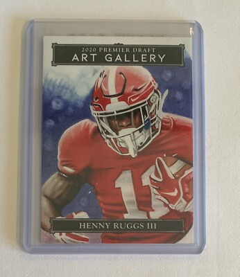 2020 Sage Hit Premier Draft Henry Ruggs III Original Art Gallery One of ...