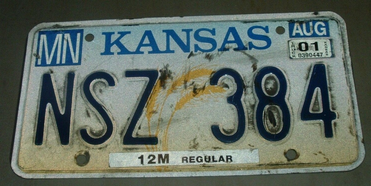 【新品】  2001年 year plate 2001 Kansas License Plate NSZ 384 Car Tag | eBay