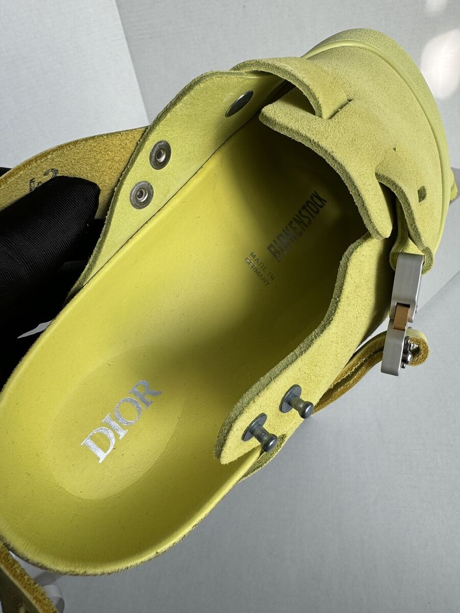 Dior x Birkenstock The Tokio Mule Limited Yellow NWT Size 42 Dior x Birkenstock The Tokio Mule Limited Yellow NWT Size 42