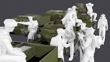 WWII BEF 1940 - Tam O'Shanter - At Rest - 10 Figure Set