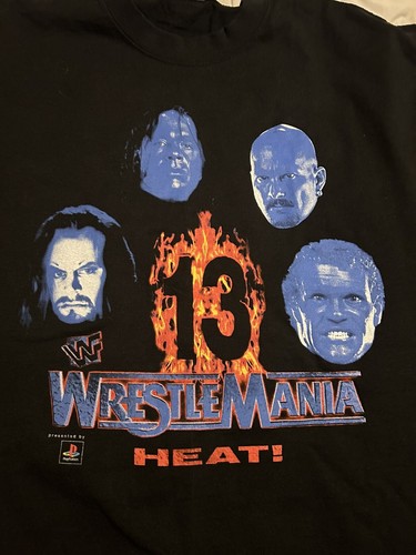 WrestleMania 13 Shirt 3XL Bret Hart Stone Cold Austin Undertaker WWF WWE Sid - Picture 2 of 6