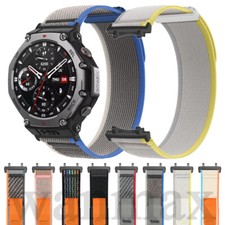 Nylon Watch Band for Amazfit T-Rex 3 Replacement Sport Loopback Strap / Case
