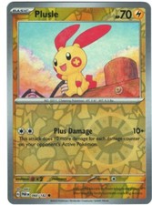 Plusle  60/182 Paradox Rift Reverse Holo Common Pokémon TCG
