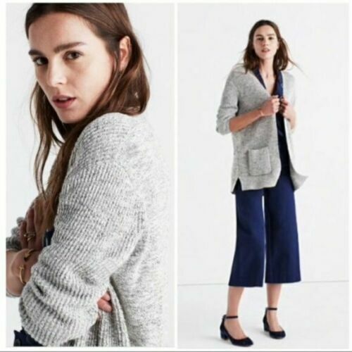 Madewell | Marled Postscript Cardigan Sweater Gray Size XS   - Picture 1 of 7