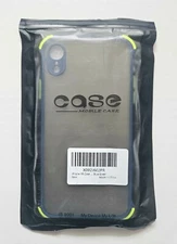 FOGEEK iPhone XR Case Cell Phone Case w/ Frosted Back Navy Blue Neon Green