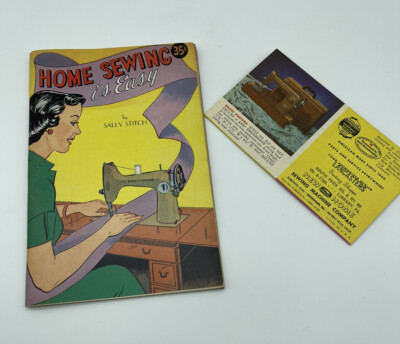 Home Sewing Is Easy Sally Stitch 1950 s Comic Book With Promotional Ad - EUC