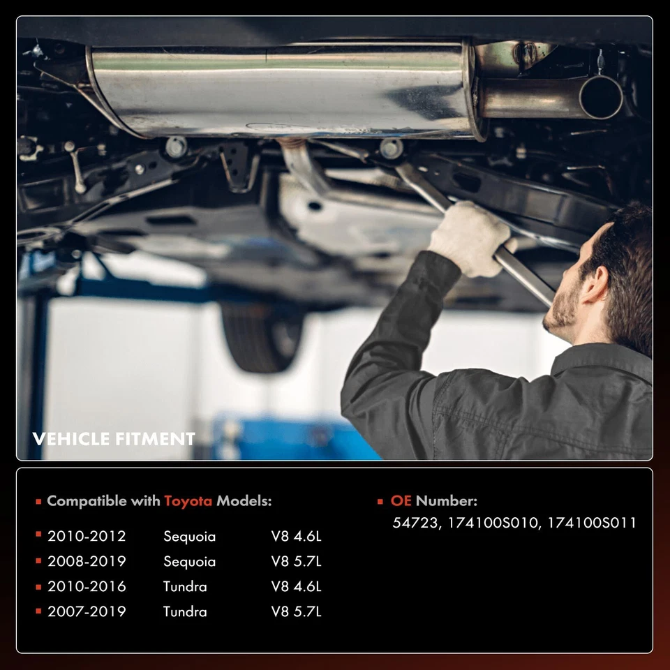 Convertidor catalítico lado derecho para Toyota Tundra 2007-2019 Sequoia V8 4,6 L 5,7 L Foto 2 de 4