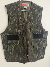 Vintage Winchester Conceal Carry Hunting Trebark Camo Quilted Vest  Large