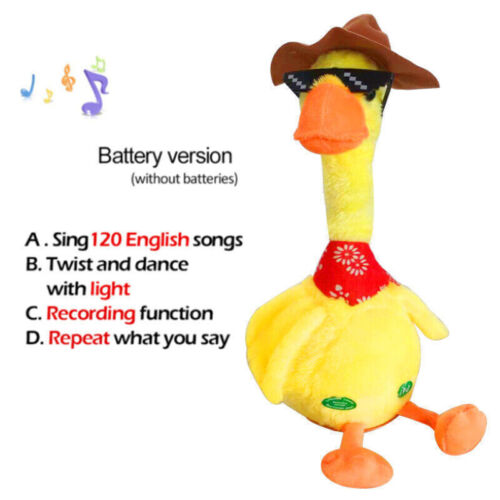 Sprechender Tanzender Ente Elektronischer Shake Gift Elektroni Plüschtier DEL - Bild 15 von 30