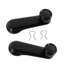 2 NEW Manual Window Crank Handles Black for 1987-1994 Sentra 1989-1993 240SX 