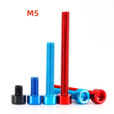 Aluminium Socket Cap Screws - Allen Key Bolts Hex Head - Anodised Unanodised M5