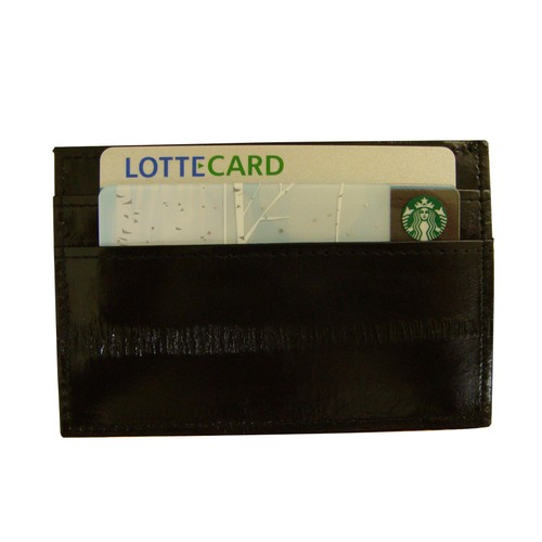 Genuine Eel Skin ID Holder Transportation Card Holder Credit Card Purse - Picture 13 of 92