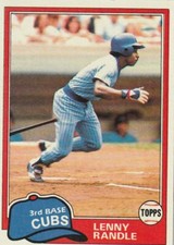 FREE SHIPPING-MINT-1981 Topps #692 Lenny Randle Cubs PLUS BONUS CARDS