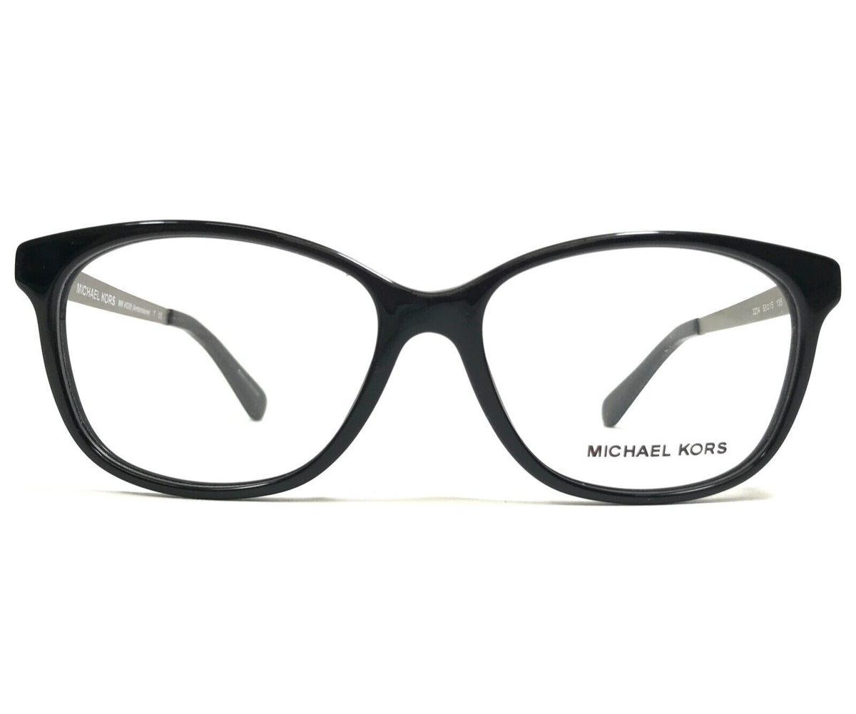 Michael Kors Eyeglasses Frames MK4035 Ambrosine 3204 Black Silver 53-15-135
