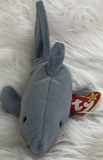 TY Beanie Baby - CRUNCH the Shark 10.5 inch 