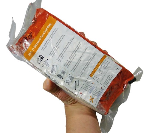 Blizzard Survival Bag Orange PerSys Medical Mil Spec Space Age Survival Shelter - Picture 3 of 4