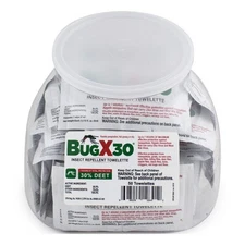 BUGX 18-760 Insect Repel Wipes,0.172 oz,Packet,PK50 31DJ78