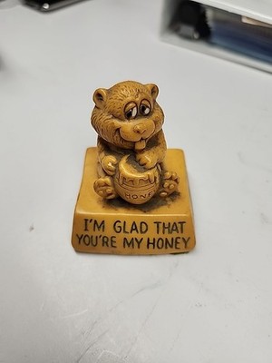 Wallace Berrie Co.  I m Glad That You re My Honey  Figurine Vintage 1974
