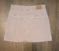 American Eagle Size 4 Corduroy Skirt Dusty Pink Super Stretch Zip
