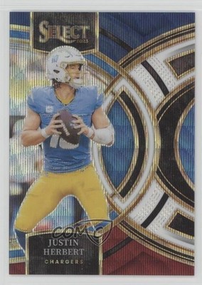 2023 Panini Select Premier Level Tri-Color Prizm /225 Justin Herbert #136 1p4b