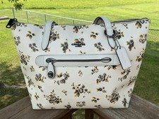 Coach Taylor Tote in Prairie Print Coated Canvas Chalk Multi Floral GUC