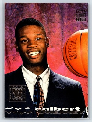 #127 Calbert Cheaney, Washington Bullets RC 1993-94 Topps Stadium Club NBA