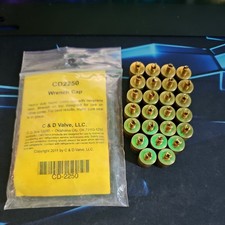 Zawór C&D CD2250 1/4" Mosiężna nasadka flare z neoprenowym o-ringiem pakiet 25 szt.