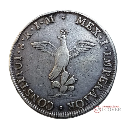 MEXICO MEXICO 8 Reales 1822 "Pollito" Agustín de Iturbide
