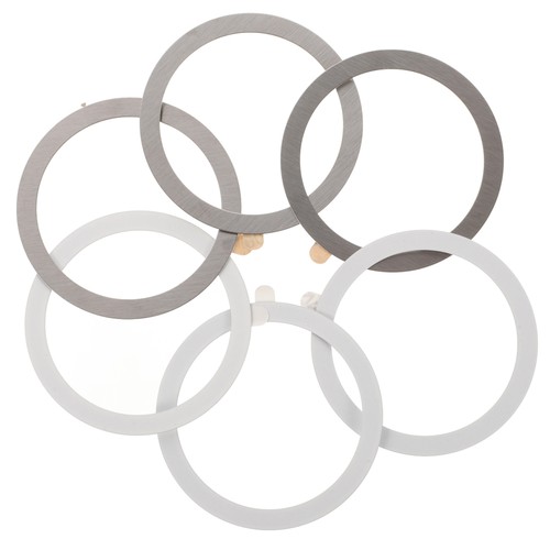 6 Pcs Magnetic Ring Mobile Phone Case Accessories Sticker for Metal Stickers