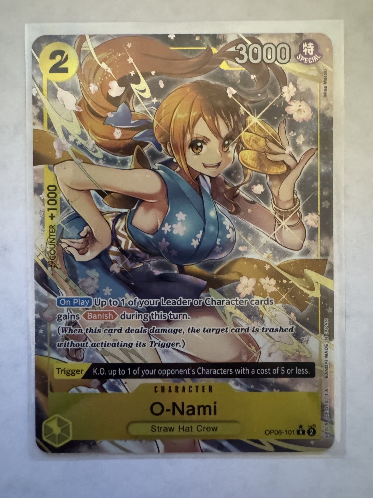 O-Nami Alt Art OP06-101 English ONE PIECE Card Game Wings of Captain - NM