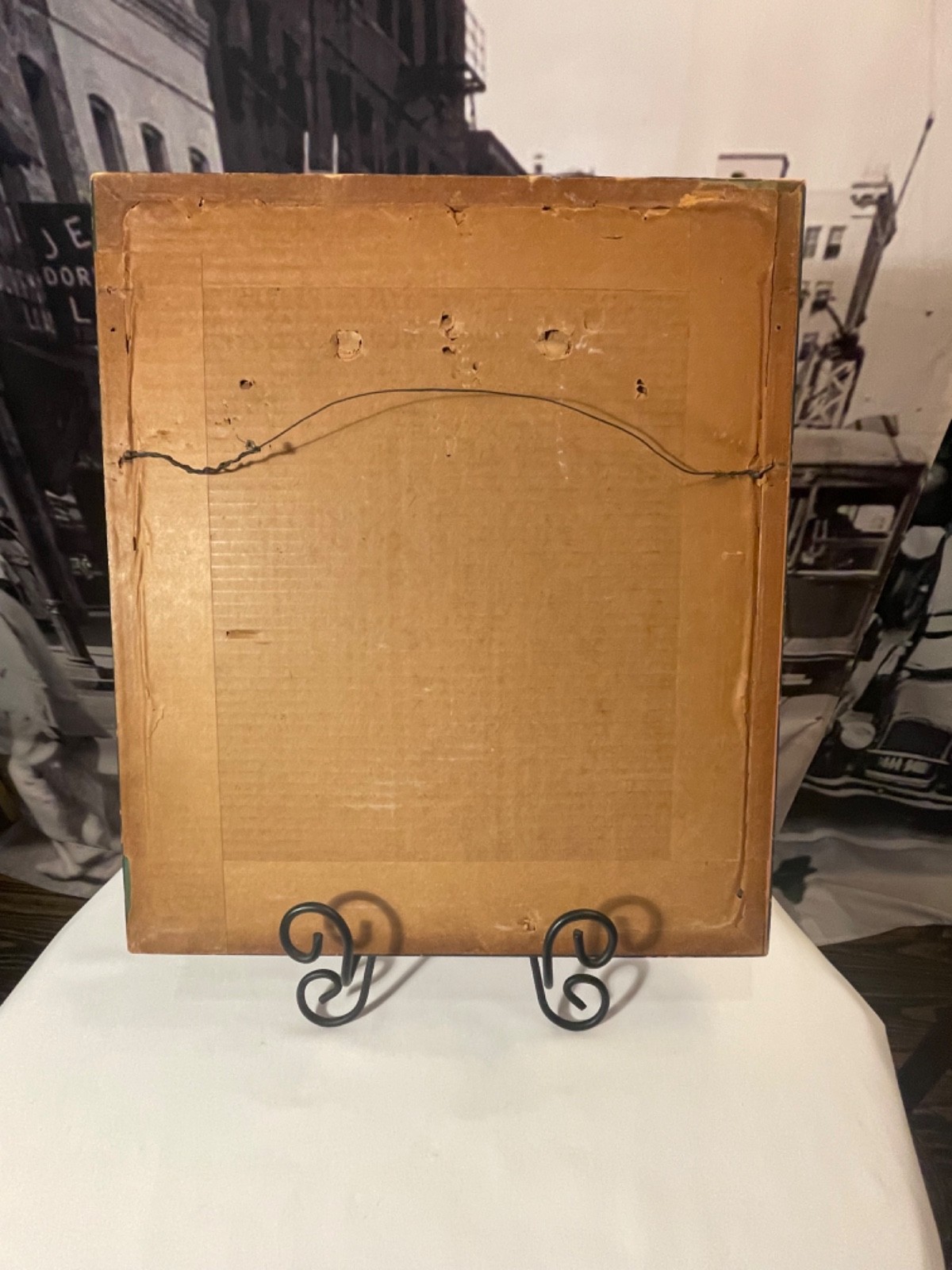 🖼✨Vintage Austrian “Original Etching on Satin” – Carl Spitzweg European Street