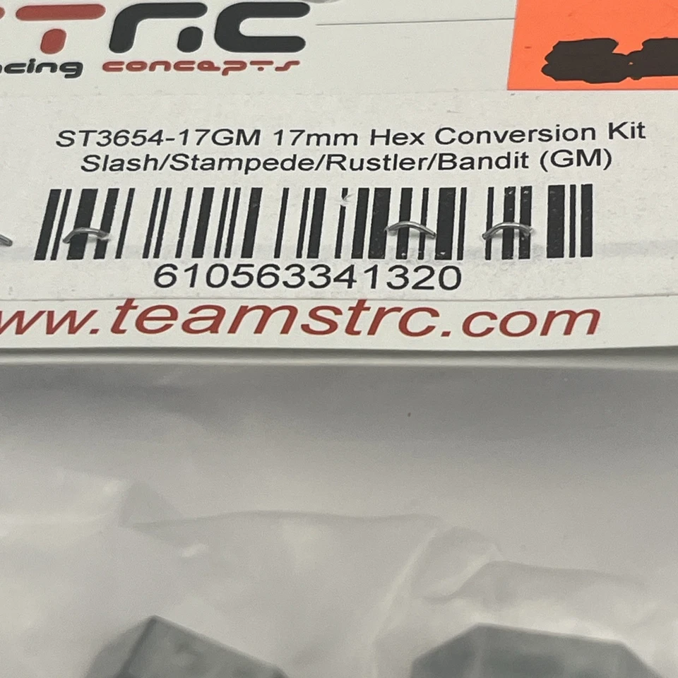 ST RACING ST3654-17GM 17MM HEX CONVERSION KIT SLASH/STAMP/RUST/BANDIT NEW IN PKG - Image 3 of 3