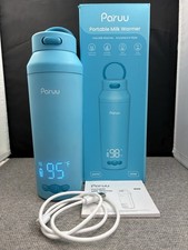 Paruu Portable Milk Warmer Digital Temperature Display Baby Bottle Warmer