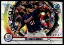 2020 Bowman Scouts Top 100 Atomic Refractor Brusdar Graterol 74/150 #BTP-41