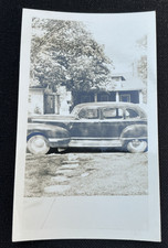 Vintage Bw Snapshot Photo 1946 Or 1947 Hudson Super Six Or Commodore Auto