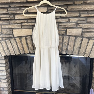 flowy midaxi dress Straps White Satin A-line Short Homecoming Dress – Ohmollydress main image 0